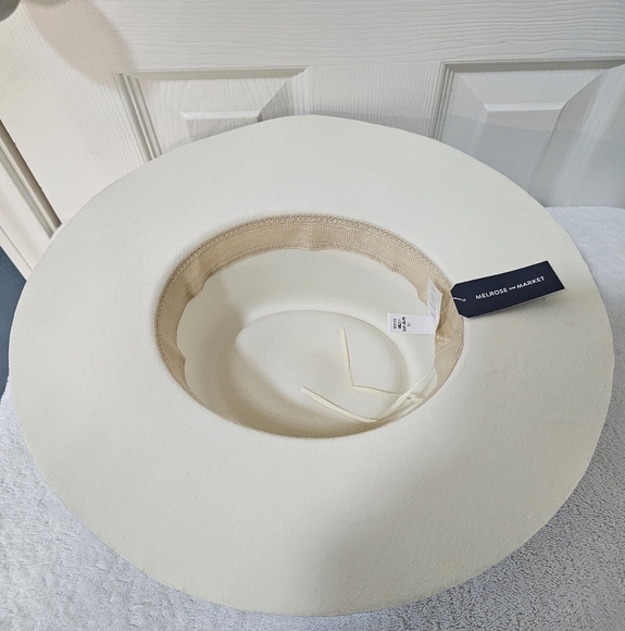 NWT Melrose and Market Novelty Boater Hat w Wide Brim Ivory Combo ONE SI… - Picture 7 of 9